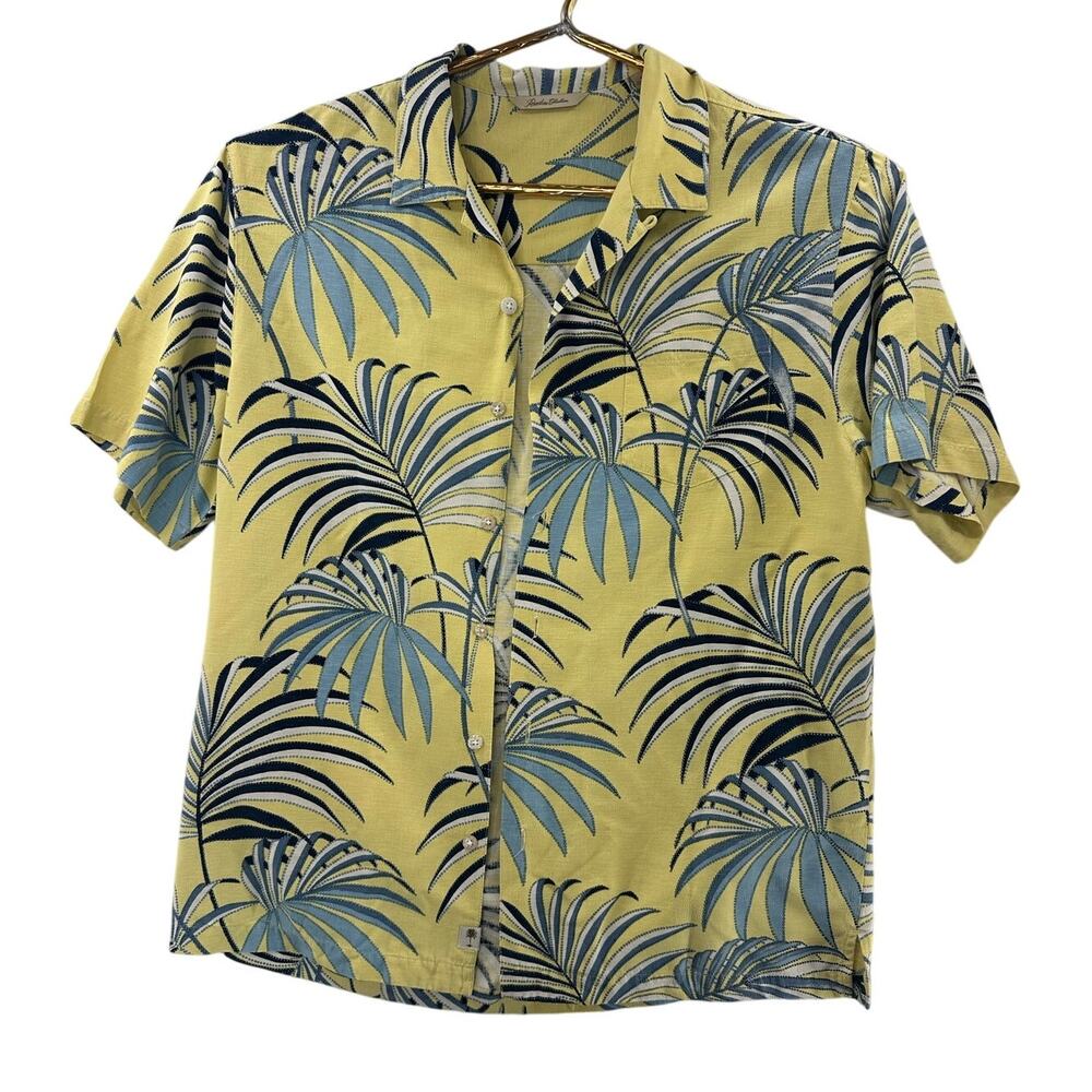 Paradise Collection Palm Tree Button Down - Men's Medium